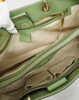 GCCI Bamboo 2way Bag 323660 Leather Handbag,Shoulder Bag Light Green