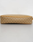 GCCI Micro GG Clutch Bag 014 14 0028 Women's PVC,Leather Clutch Bag Beige