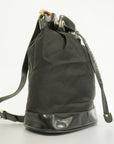 GCCI Bamboo Shoulder Bag Nylon/enamel 003 2113 0036 Shoulder Bag Black