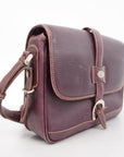 GCCI GG Canvas Shoulder Bag 001 106 0466 Women's Leather Bordeaux