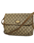 GCCI GG Plus 122754 PVC Shoulder Bag Beige,Brown