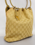 GCCI 90644 Women's GG Canvas Shoulder Bag Beige