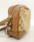 GCCI GG Canvas 2way Bag 323660 Women's Shoulder Bag Beige,Brown