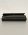 GCCI GG Marmont Gold Hardware 456122 Women's Leather Wallet Black