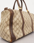 GCCI GG Supreme GG Supreme 98 002 468 Women's PVC,Leather Handbag Beige