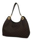GCCI 257265 Women's Nylon Shoulder Bag Brown