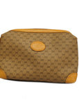 GCCI Micro GG Micro GG Women's Leather Pouch Beige