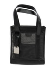 GCCI Patent Leather 002 1705 0405 Women's Mesh,Leather Handbag Black
