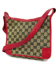 GCCI GG Canvas Shoulder Bag 001 4206 Women's Navy,Red Color