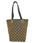 GCCI GG Canvas Tote Bag 002 1099 Women's GG Canvas Handbag,Tote Bag Black