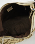 GCCI GG Canvas Handbag 190525 Women's Handbag Beige,White