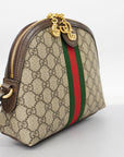 GCCI Ophidia 499621 Women's GG Supreme Shoulder Bag Beige