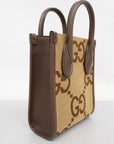 GCCI 2way Bag Jumbo GG 699406 Women's Canvas,Leather Handbag,Shoulder Bag
