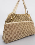 GCCI GG Canvas Handbag 121023 Women's Handbag Beige,Ivory