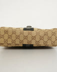 GCCI Jackie Shoulder Bag 001 3734 Women's GG Canvas Beige,Brown