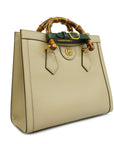 GCCI Bamboo Diana 660195 Women's Leather Handbag,Shoulder Bag Grayish