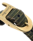 Christian D1OR 3009 Ladies Quartz Watch Gold Green 05418