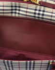 BBERRY Beige Bordeaux Check 2way HandBag 181833