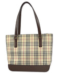 BBERRY Beige Check Tote Shoulder Bag 182135