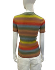 2020 D1ORaura 34 Green, Yellow, Orange, Blue, Brown Sweater in Wool, Silk
