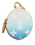 Blue LV Monogram Giant By The Pool Multi Pochette Lanyard Key Holder Coin Pouch