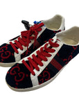 Blue & Red Shoes Luxury Designer GCCI, Size 6
