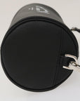 CHRISTIAN D1OR Atelier Roller Bag Shoulder Bag Leather Black Auth 29708A