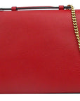 (WMNS) GCCI Double G Buckle Leather Messenger Bag Chain Large Red Handbag 510306-CAO0G-6420