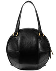 (WMNS) GCCI Unisex Leather Enamel Logo Handbag Black 536110-0PL0T-1000