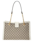 (WMNS) GCCI Padlock Middle-Sized BackBag White/Brown 479197-KHNKG-9761