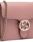 (WMNS) GCCI Leather Bag Single-Shoulder Bag Pink 510304-CAO0G-5806