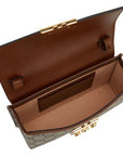 (WMNS) GCCI Padlock Metallic Logo Canvas Box Mini Ebony / Black Handbag 652683-96GAG-9785