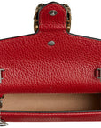 (WMNS) GCCI Dionysus Series Leather Bag Single-Shoulder Bag MIni-Size Red 476432-CAOGX-8990