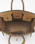 HMS Birkin 25cm Handbag 6068 light coffee golden