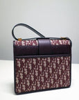 30 Montaigne D1OR Oblique Flap Bag Burgundy