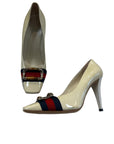 Blue & Red Shoes Luxury Designer GCCI, Size 6.5