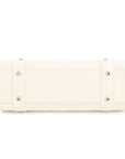 Christian D1OR Cannage Leather Hand Bag Small Bag White