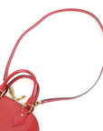 Auth LV Monogram Vernis Alma BB 2Way Bag Rose Indien M91771 Used F/S