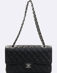 A01112 Caviar Classic Medium M Size Flap Chain Shoulder Bag CH