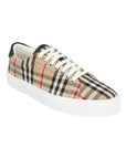 BBERRY Arthur Check LowTop Sneakers Men Brown | Beige