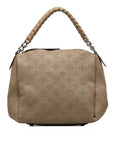 Beige LV Monogram Mahina Babylone Chain BB Satchel