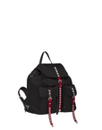 PRD Black Nylon Backpack Red