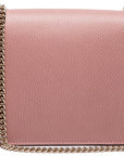 (WMNS) GCCI Leather Bag Single-Shoulder Bag Pink 510304-CAO0G-5806
