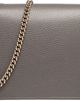 (WMNS) GCCI Leather Bag Single-Shoulder Bag Grey 510304-CAO0G-1226