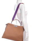 FNDI Brown Peekaboo Handbag