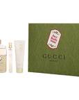 GCCI Guilty Pour Femme Eau De Parfum Spray 3 oz & Body Lotion 1.6 oz & Eau De Parfum Spray 0.33 oz Mini Gift Set