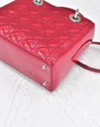 Cannage Patent Leather Lady D1OR Bag