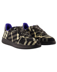 BBERRY Arthur Plaid Canvas Sneakers Women Black | Black