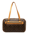 Brown LV Monogram Cite MM Shoulder Bag