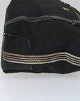 BBERRY Blue Label Tote Bag Nylon Black Auth 56630